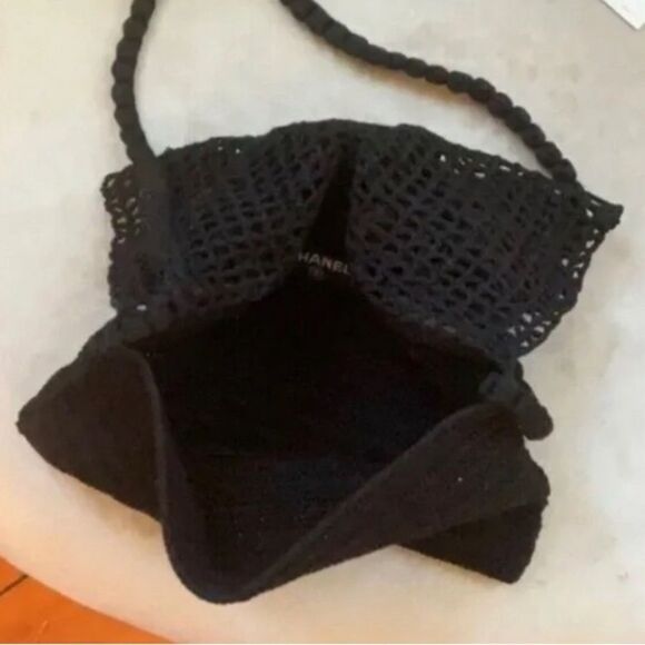 *RARE* CHANEL *Cruise* VTG #OldMoney Crochet Mini Flap Crossbody *Resortwear* - Picture 7 of 12